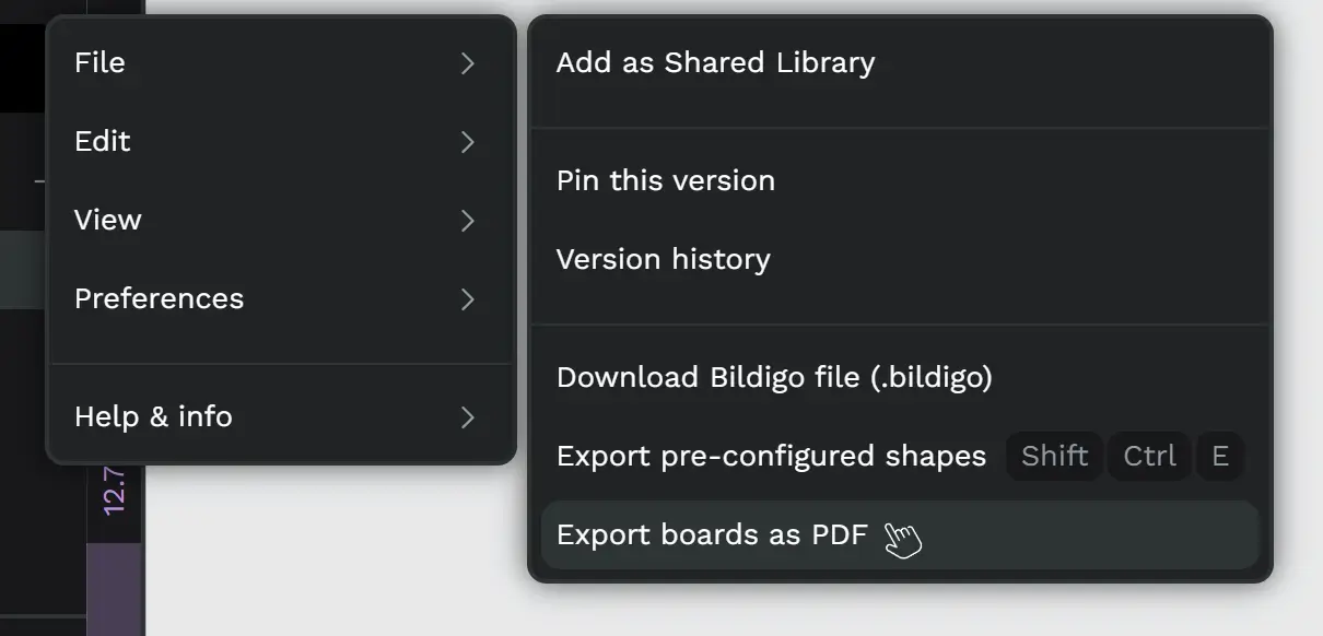 Export PDF